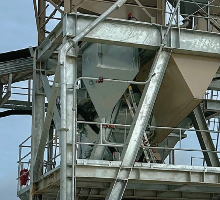 The Advantage 250 concrete batch plant utilizes a robust weighed water system for reliable, fast loading.