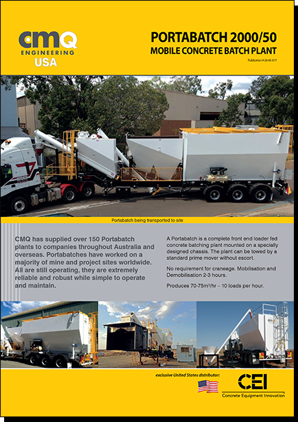 Portabatch Mobile Concrete Batch Plant