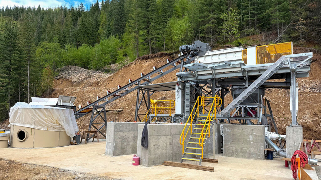Paste backfill plant installation in northern Idaho.
