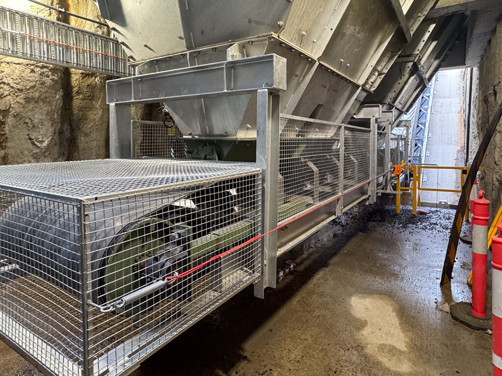 In-ground, 55-ton aggregate receiving hoppers - featured image for the Aggregate Hopper page.