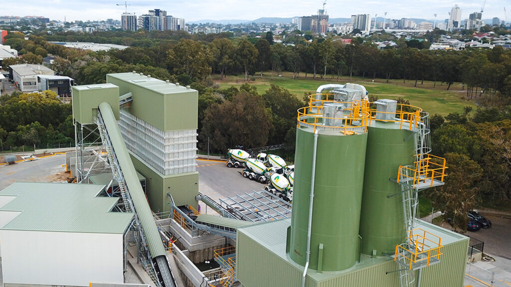 Turn-key concrete batch plant produced by CMQ Engineering.