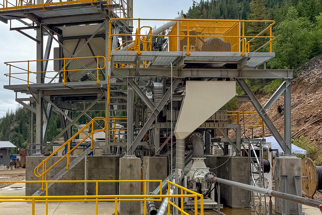 Backfill paste plant at a mine in Idaho.