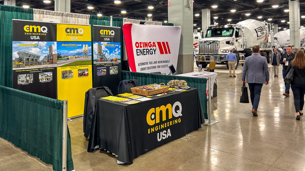 CMQ Engineering USA display at the ConcreteWorks 2026 exhibition hall in Nashville, TN