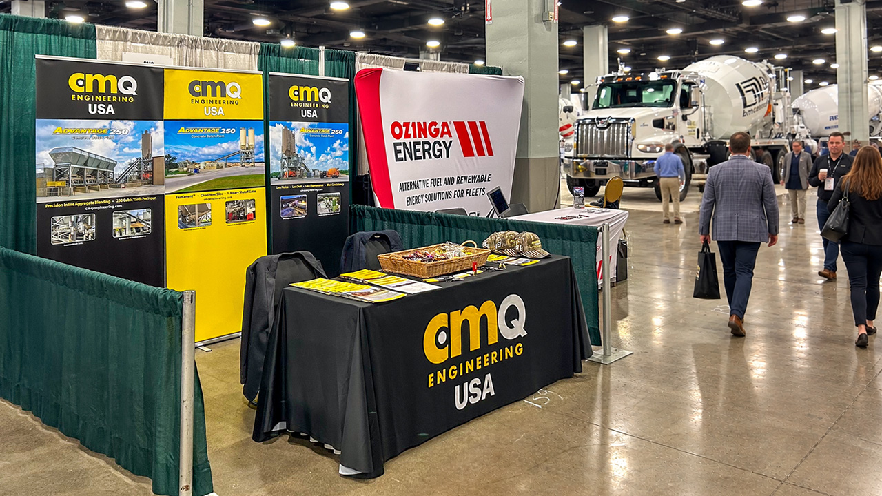 CMQ Engineering USA display at the ConcreteWorks 2026 exhibition hall in Nashville, TN