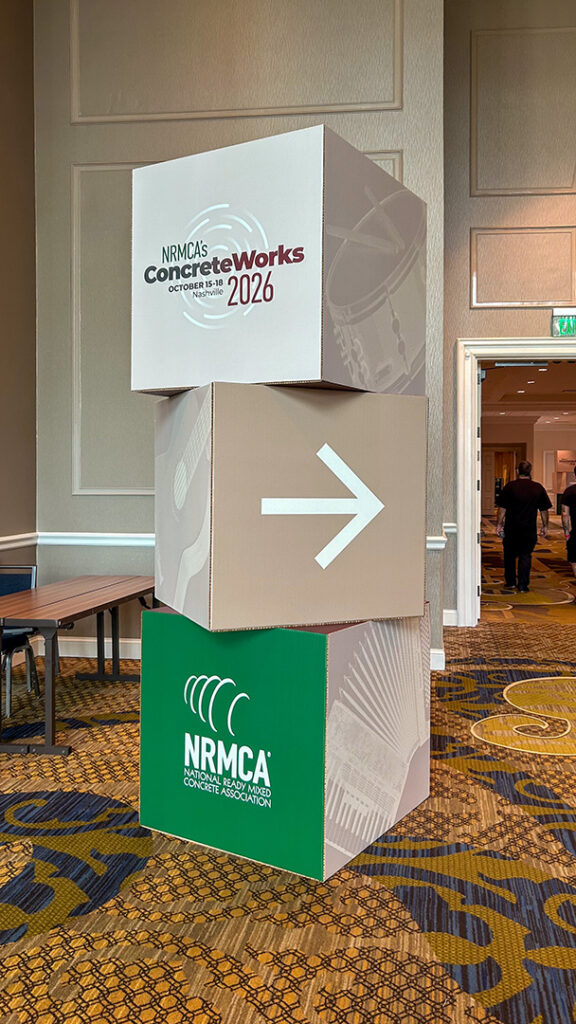 Signage for the 2026 NRMCA Concrete Works at the Gaylord Opryland Resort & Convention Center