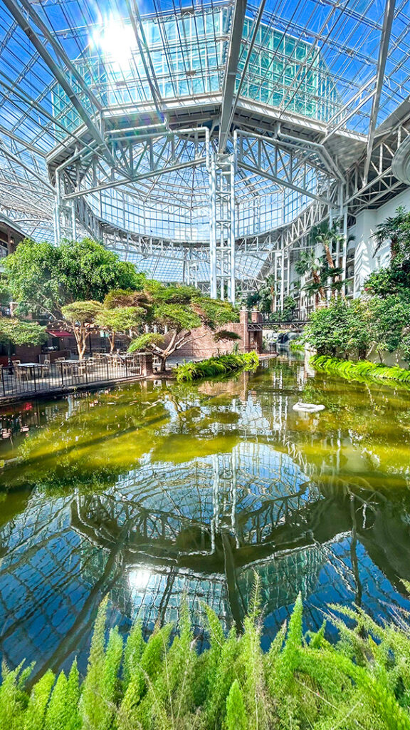 Atrium inside the Gaylord Opryland Hotel in Nashville, TN