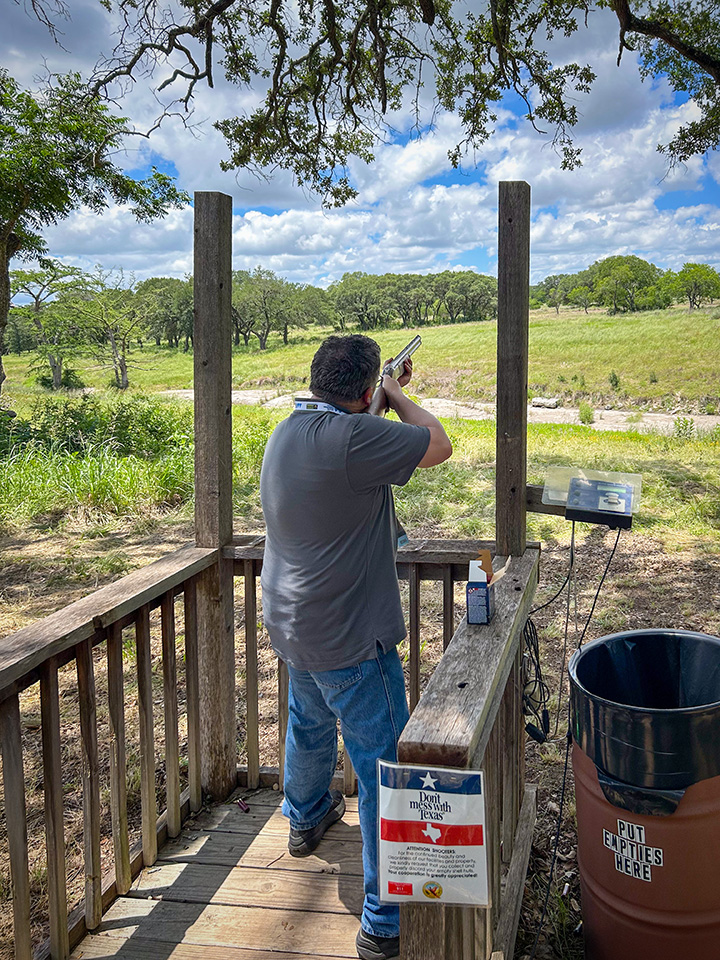 CMQ Engineering USA Marketing Director, Michael Maddox, participates in the sporting clays tournament at Joshua Creek Ranch in Boerne, TX.