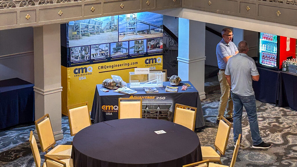 The low ceilings of the old ballroom's mezzanine made for a tight fit for our display... but it worked.